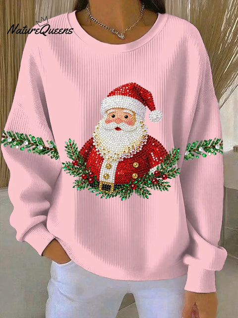 Women's Santa Claus Print Sweatshirt