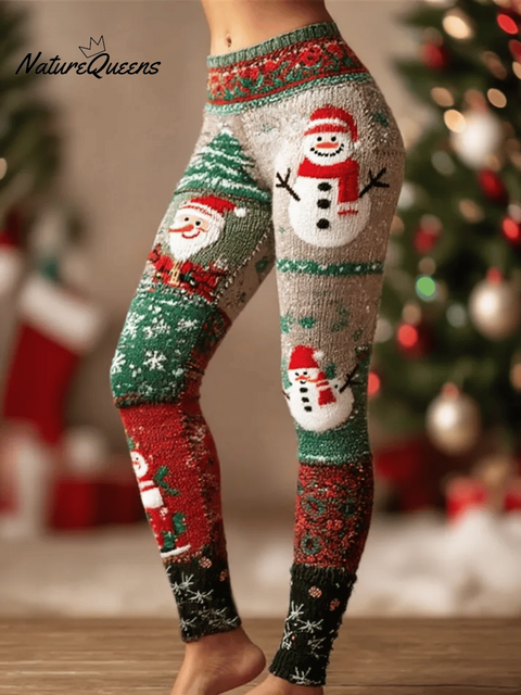 Women's Santa Claus Print Leggings