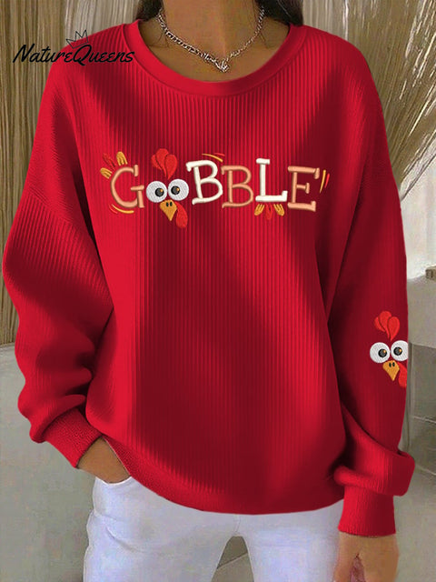 Women's Gobble Turkey Casual Sweatshirt