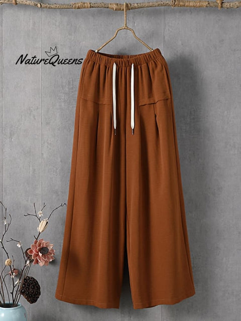 Women's Solid Color Simple Versatile Loose Casual Pants