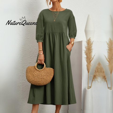 CHRISTINE? | Timeless Cotton Maxi Dress