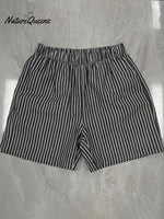 Classic Stripe Relaxed Baggy Shorts