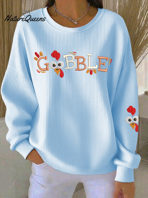Women's Gobble Turkey Casual Sweatshirt