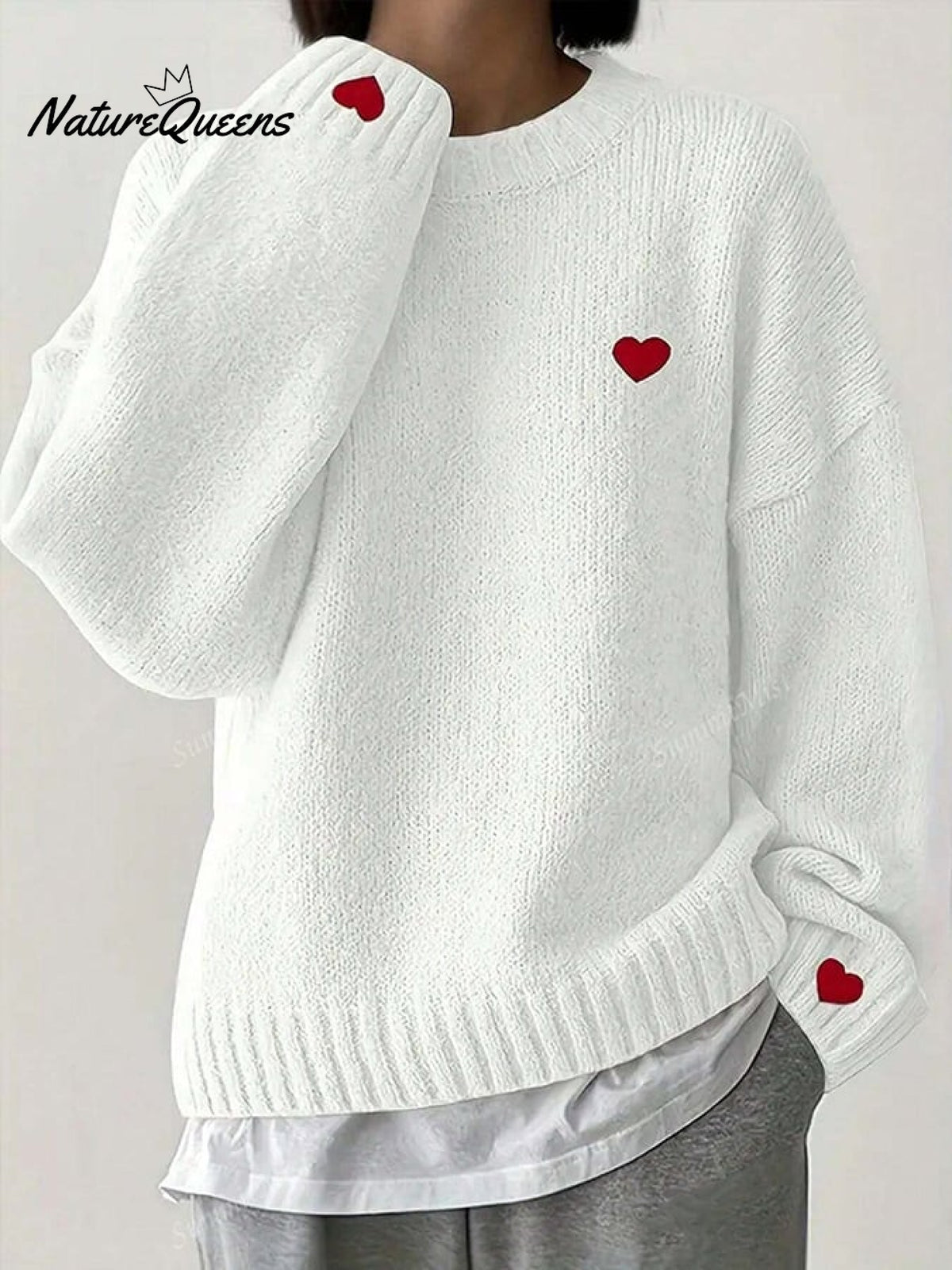 Women's Valentine's Day Heart Casual Sweater