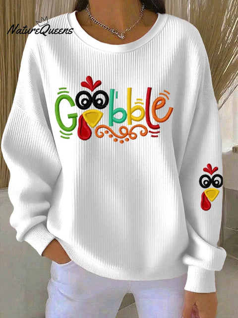 Women's Gobble Turkey Casual Sweatshirt