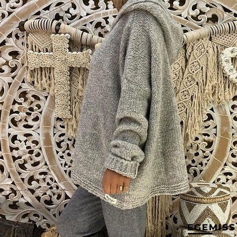 Women Loose Hooded Sweaters