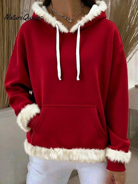 Women's Casual Print Hooded Sweatshirt