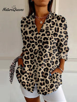Sexy Leopard Print Casual Long-sleeved Shirt