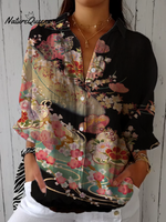 Women's spring and summer fashionable cotton and linen shirts d162