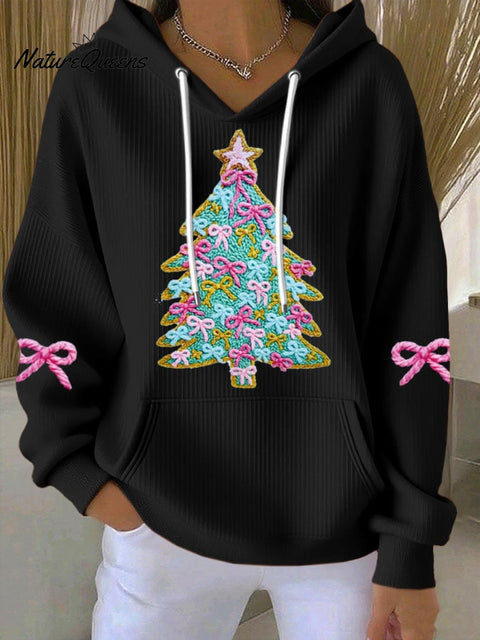 Women'S Christmas Print Casual Hoodie Sweatshirt