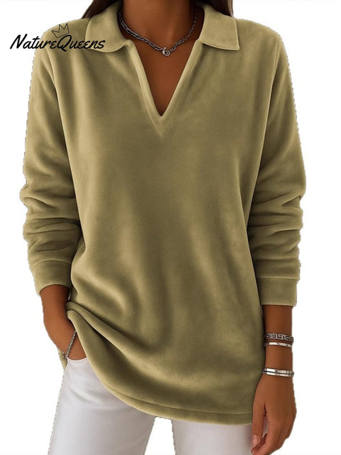 Women'S Casual Long-Sleeved Pullover Sweatshirt