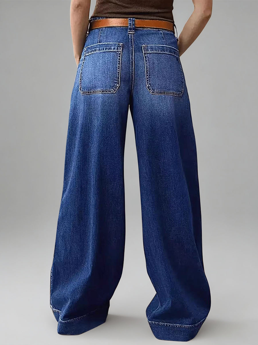 Daily Blue Pocket Vintage Denim Jeans