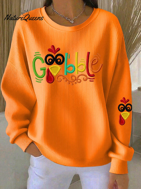 Women's Gobble Turkey Casual Sweatshirt