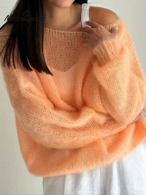 Women's Thin Hollow Outerwear Knitted Cardigan