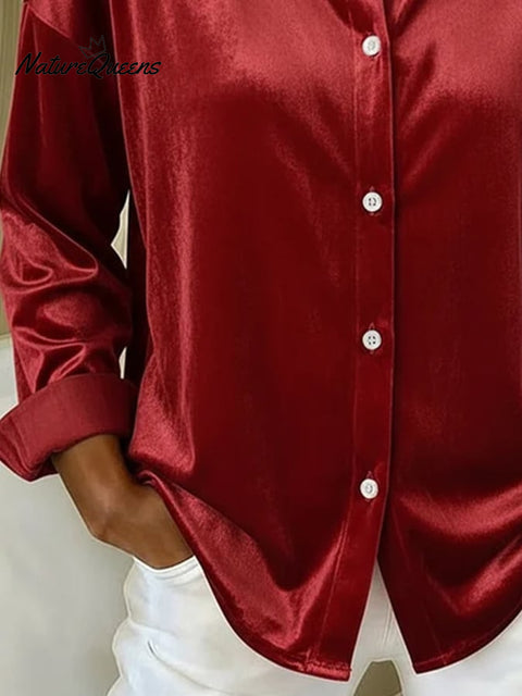 Women'S Casual Special Velvet Shirt