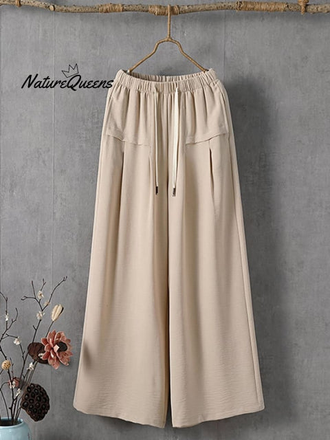 Women's Solid Color Simple Versatile Loose Casual Pants