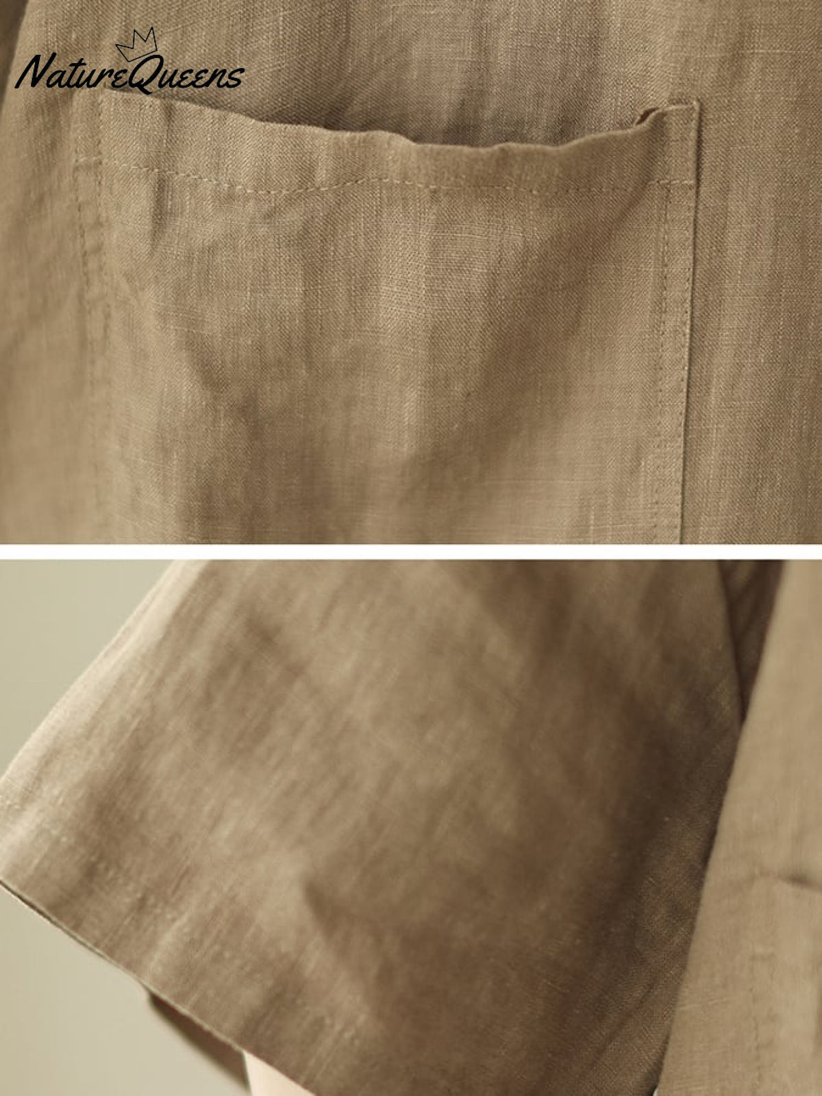 Women's Retro Lapel Solid Color Casual Cotton And Linen Shirt