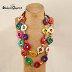 Casual Colorful Hand Beaded Necklace