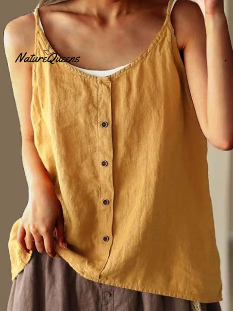 Women's Cotton Casual Loose Tank Top