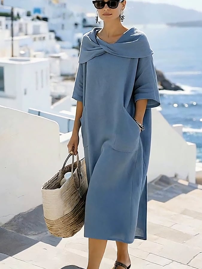 Women'S Casual Solid ColorDress