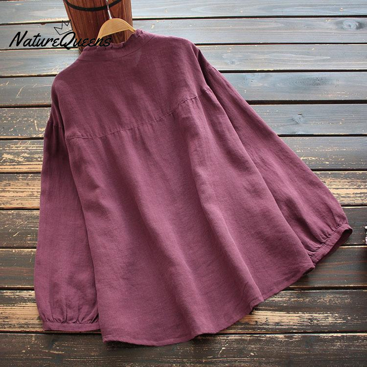 Long Sleeve Loose Cotton Shirt