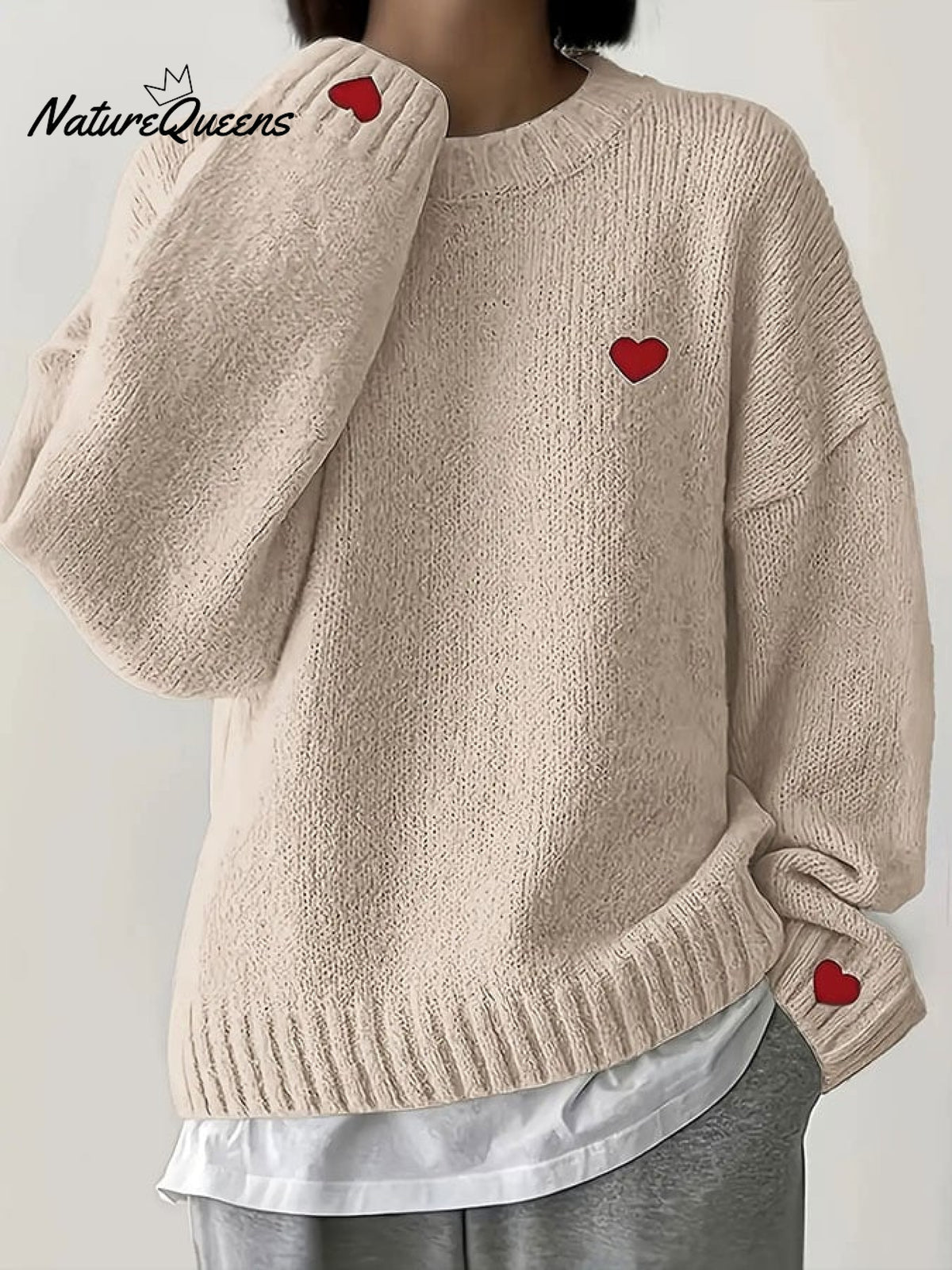 Women's Valentine's Day Heart Casual Sweater