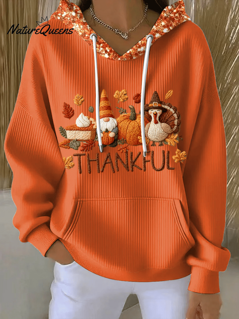 Women's Thanksgiving Print Casual Sweatshirt