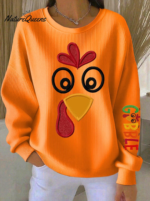 Women's Gobble Turkey Casual Sweatshirt