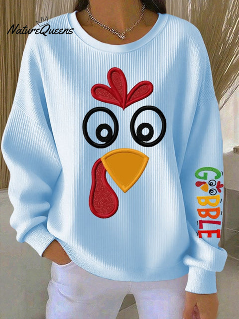 Women's Gobble Turkey Casual Sweatshirt