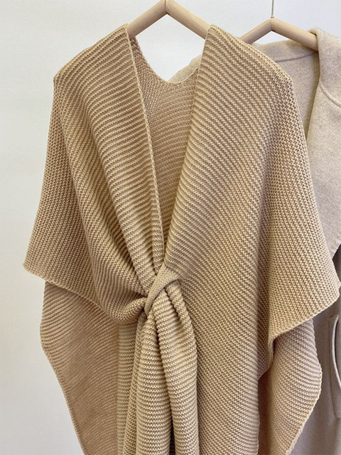Women's Imitation Cashmere Knitted Cape
