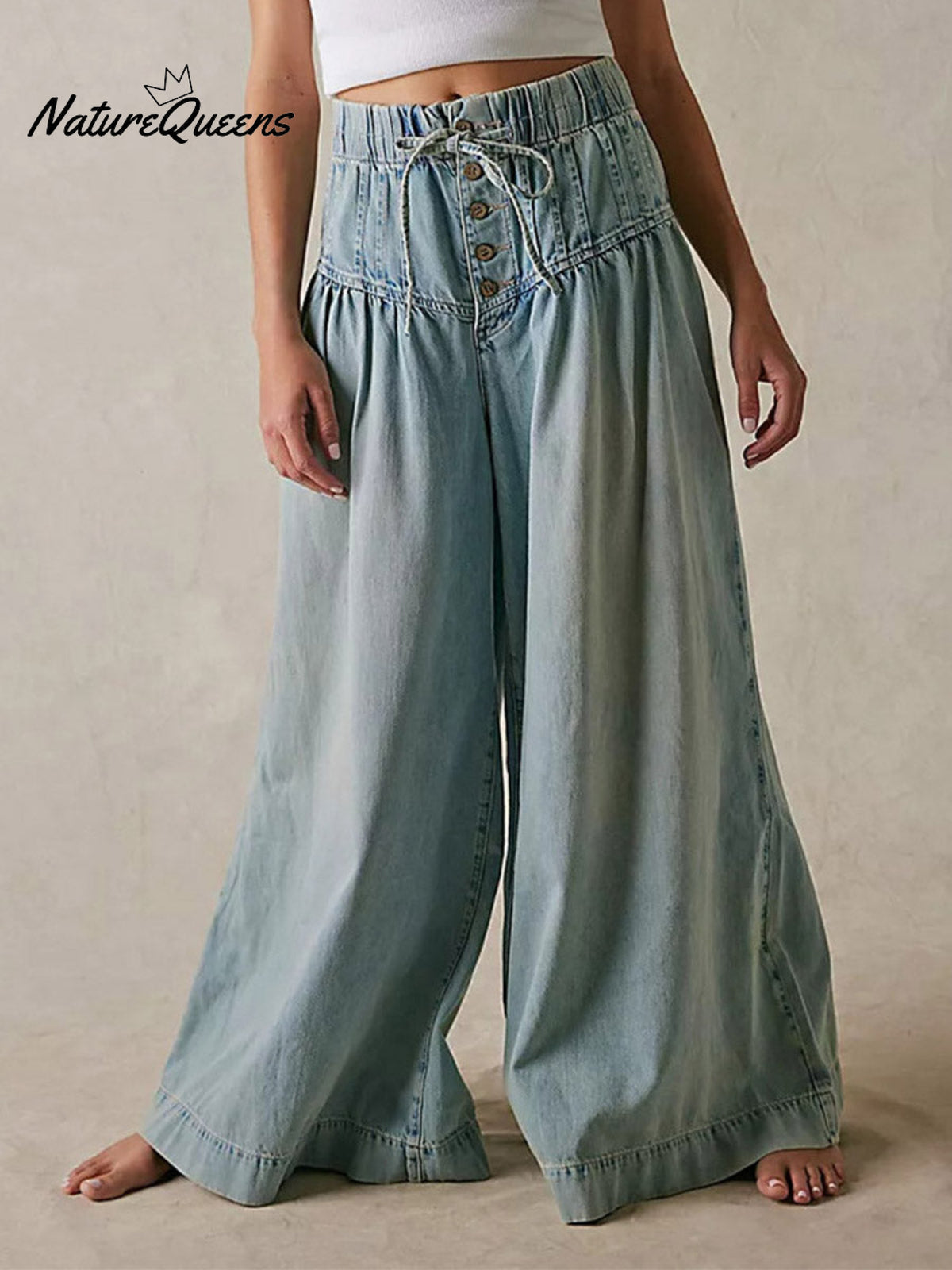 Loose Fit Wide-Leg Jeans