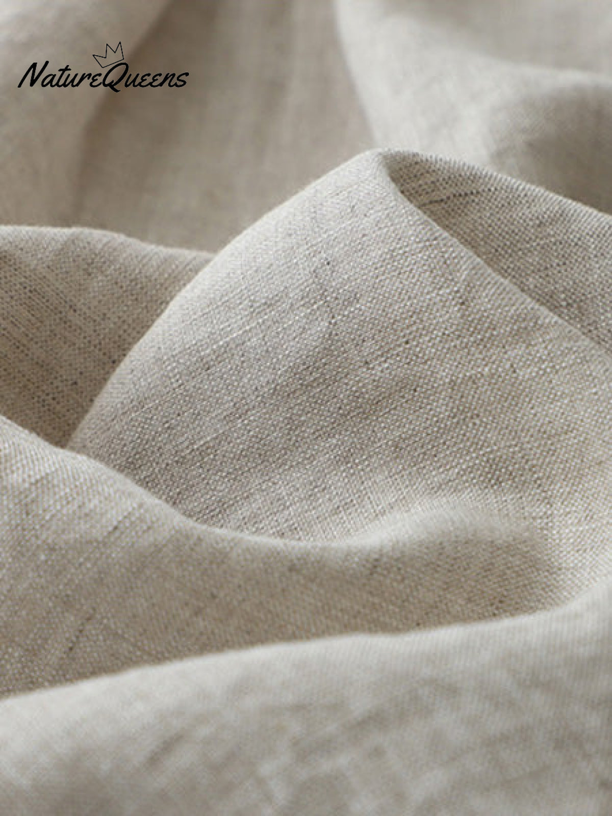 Stand collar 3/4 Sleeve linen shirt