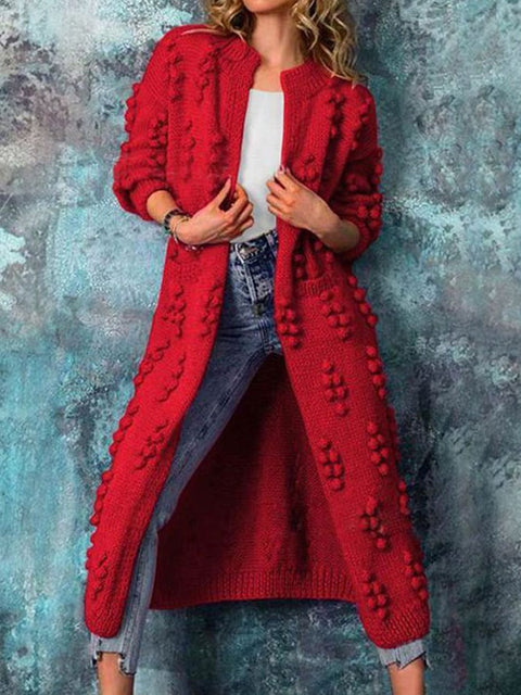 Women'S Solid Color Casual Cardigan