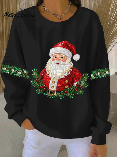 Women's Santa Claus Print Sweatshirt