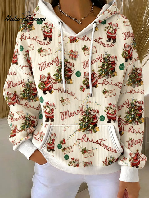 Women's casual Santa Claus hoodie