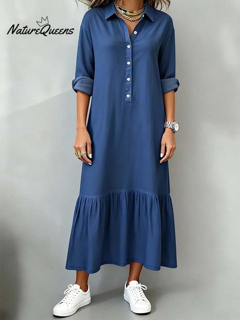Women'S Casual Specialty Denim Shirt Dress