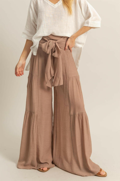 Boho Breeze Tiered Palazzo Pants