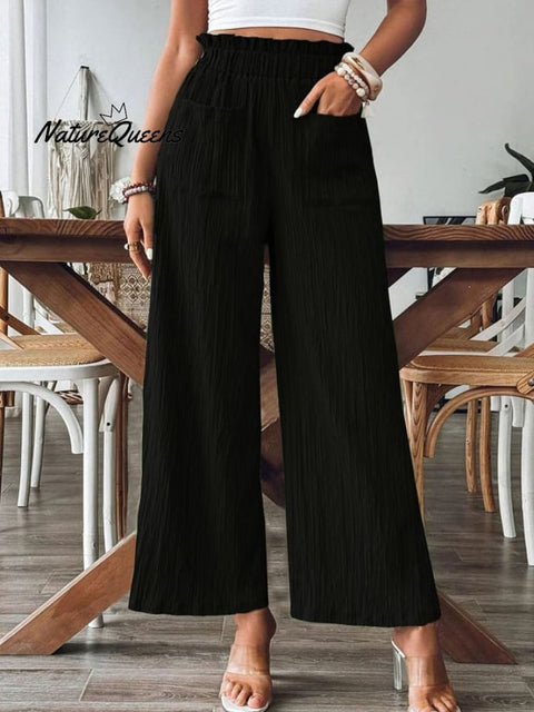 Women'S Solid Color Casual Trousers