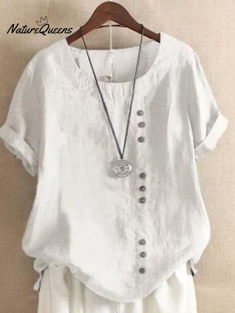 Loose Simple Solid Color Top