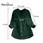 Linen Cotton Casual Loose Shirt-Buy 3 Free Shipping