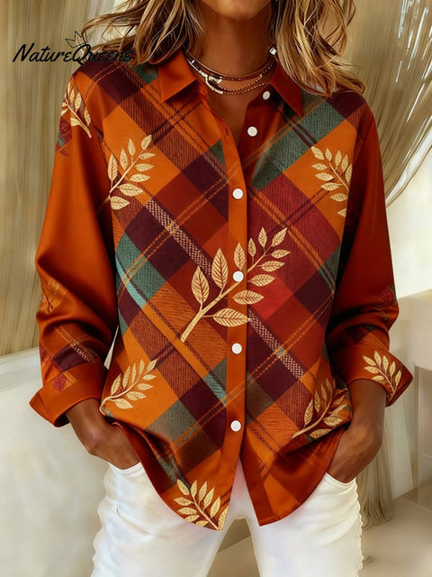 Women's Casual Autumn Thanksgiving Shirt