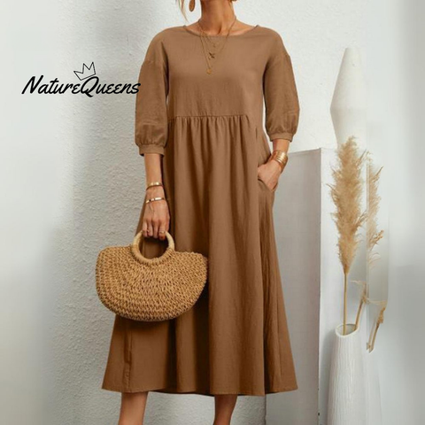 CHRISTINE? | Timeless Cotton Maxi Dress