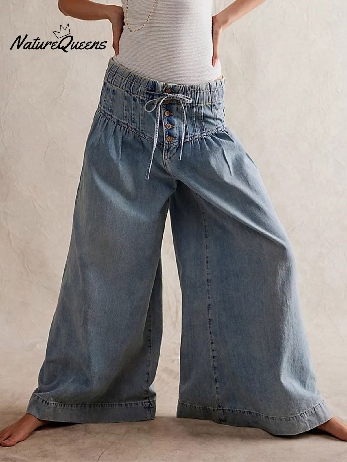 Loose Fit Wide-Leg Jeans