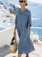 Women'S Casual Solid ColorDress