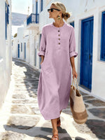 Women'S Casual Solid ColorDress