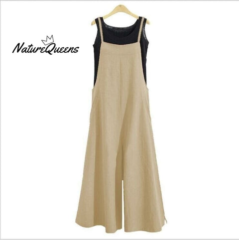 Women's Sleeveless Oversized Casual Jumpsuit