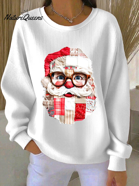 Women's Santa Claus Print Casual Sweatshirt