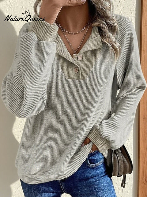 Women's Casual Long Sleeve Colorblock Pullover Top