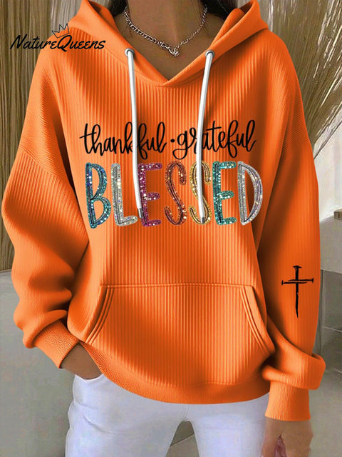 Women's thankful â€?grateful BLESSED Casual Sweatshirt