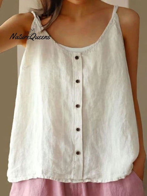 Women's Cotton Casual Loose Tank Top